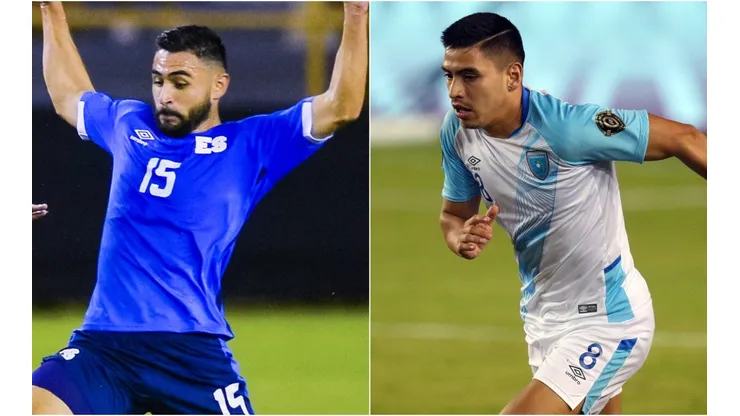 Alex Roldan of El Salvador and Luis de Leon of Guatemala
