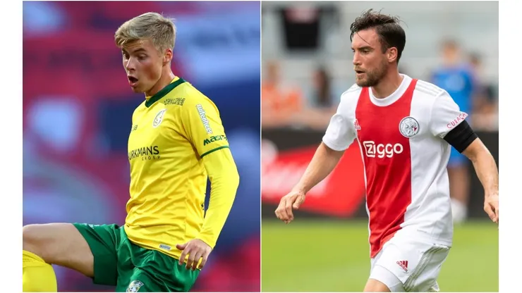 Emil Hansson of Fortuna Sittard and Nico Tagliafico of Ajax