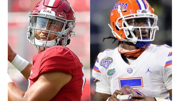 Bryce Young of Alabama (left) and Emory Jones of Florida (Right)