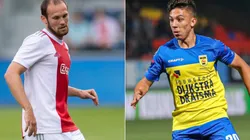 Daley Blind of Ajax (left) and Filip Krastev of Cambuur (right)