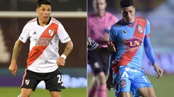 Enzo Perez of River Plate (left) and Nicolas Castro of Arsenal