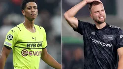 Jude Bellingham of Borussia Dortmund (left) and Marvin Friedrich of Union Berlin (right)