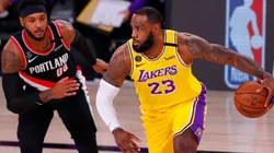 Carmelo Anthony & LeBron James. (Getty)