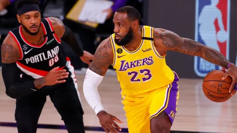 Carmelo Anthony & LeBron James. (Getty)