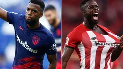 Thomas Lemar of Atletico Madrid (left) and Inaki Williams of Athletic Club (right). (Getty)
