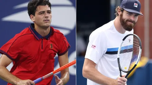 Taylor Fritz (left) and Reilly Opelka (right) of the United States