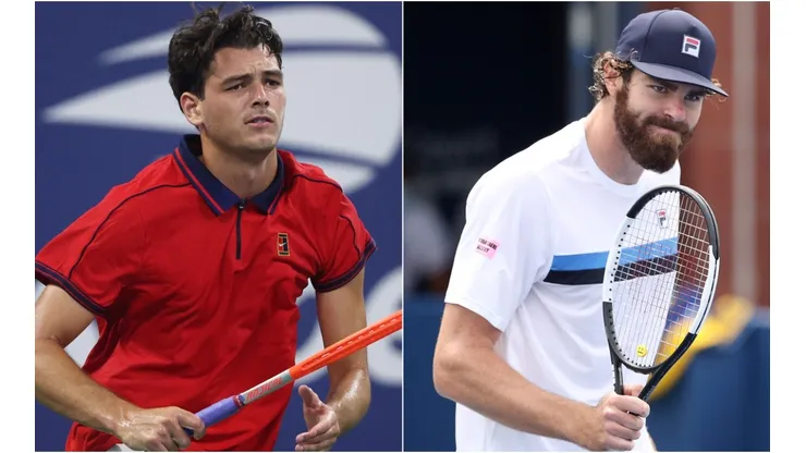 Taylor Fritz (left) and Reilly Opelka (right) of the United States