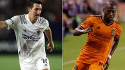 Sacha Kljestan of LA Galaxy (left) and Fafa Picault of Houston Dynamo (Getty).