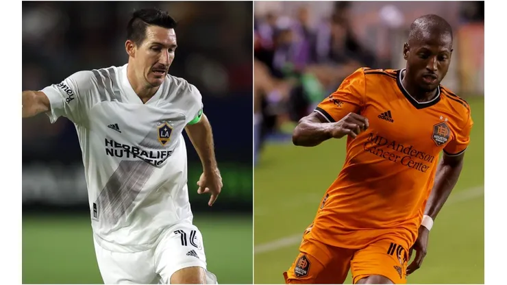 Sacha Kljestan of LA Galaxy (left) and Fafa Picault of Houston Dynamo (Getty).