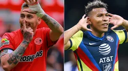 Rubens Sambueza of Toluca (left) and Roger Martinez of America (right). (Getty)