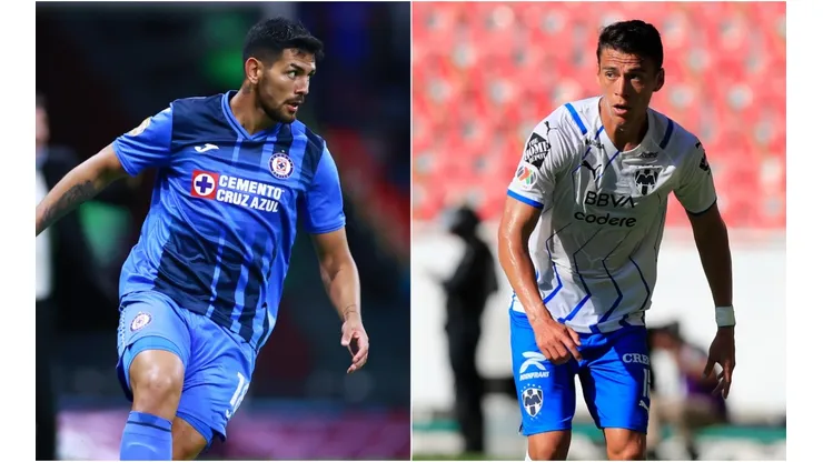 Lucas Passerini of Cruz Azul (left) and Hector Moreno of Monterrey (Getty).
