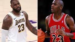 LeBron James (left) & Michael Jordan. (Getty)