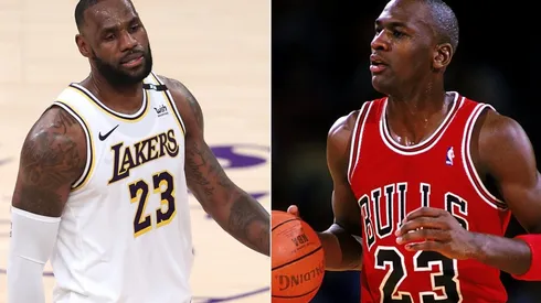 LeBron James (left) & Michael Jordan. (Getty)