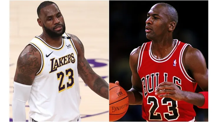 LeBron James (left) & Michael Jordan. (Getty)