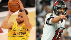 Stephen Curry and Tom Brady (Getty)