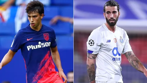 Joao Felix of Atletico Madrid (left) and Sergio Oliveira of FC Porto (Getty).