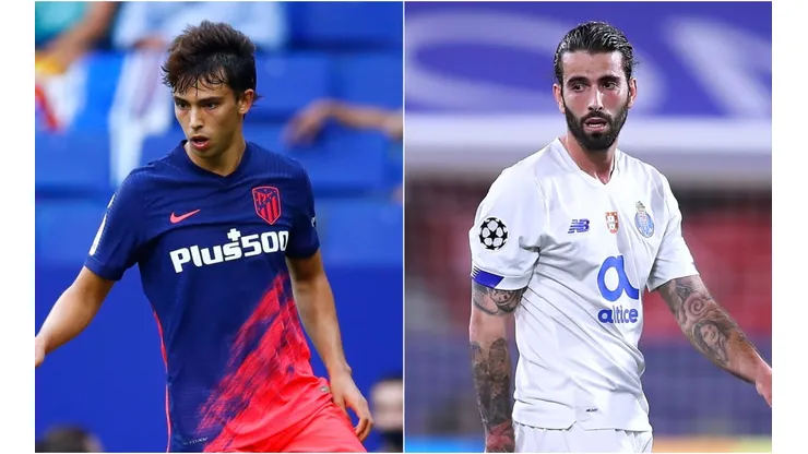 Joao Felix of Atletico Madrid (left) and Sergio Oliveira of FC Porto (Getty).