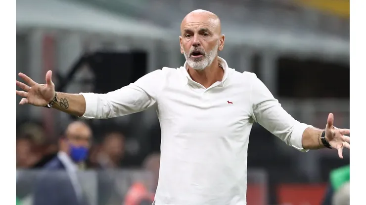AC Milan coach Stefano Pioli. (Getty)