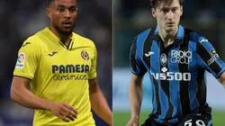 Arnaut Danjuma of Villarreal (left) and Aleksej Miranchuk of Atalanta (right) (Getty)