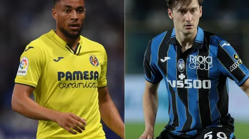 Arnaut Danjuma of Villarreal (left) and Aleksej Miranchuk of Atalanta (right) (Getty)