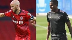 Michael Bradley of Toronto FC (left) and Joevin Jones of Inter Miami (Getty).