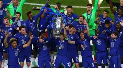 César Azpilicueta lifts the UEFA Champions League trophy after Chelsea beat Manchester 1-0 in the final match, a game that pitted two of the world's most valuable clubs against each other.