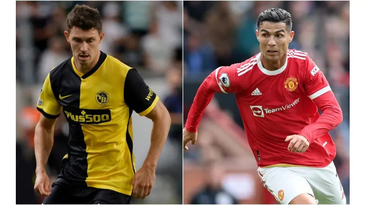 Christian Fassnacht of BSC Young Boys (left) and Cristiano Ronaldo of Manchester United (Getty).