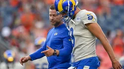 Matthew Stafford (right) Sean McVay (left) of Los Angeles Rams (Getty)