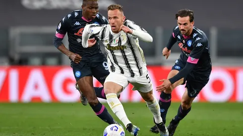Napoli and Juventus play at the Stadio San Paolo (Getty).