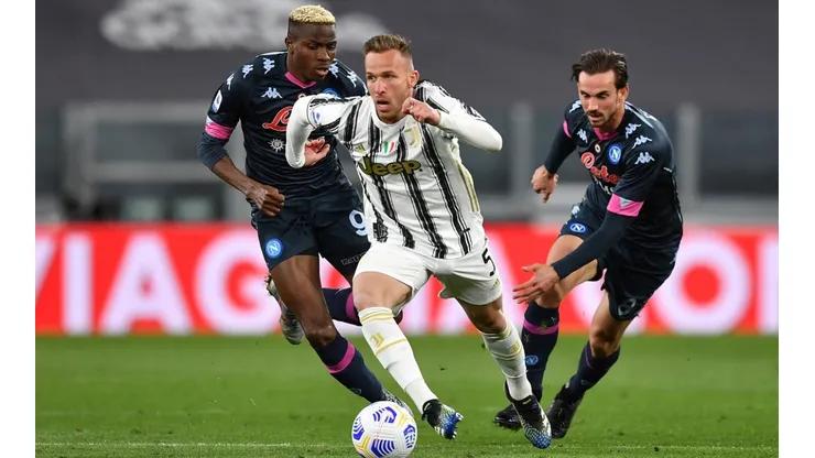 Napoli and Juventus play at the Stadio San Paolo (Getty).