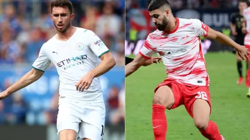 Aymeric Laporte of Manchester City (left) and Josko Gvardiol of RB Leipzig (right) (Getty)