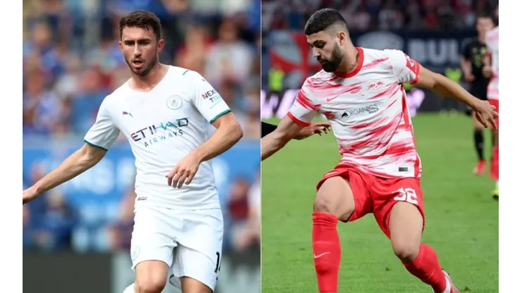 Aymeric Laporte of Manchester City (left) and Josko Gvardiol of RB Leipzig (right) (Getty)