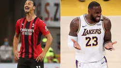 Zlatan Ibrahimović and LeBron James (Getty)