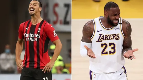 Zlatan Ibrahimović and LeBron James (Getty)