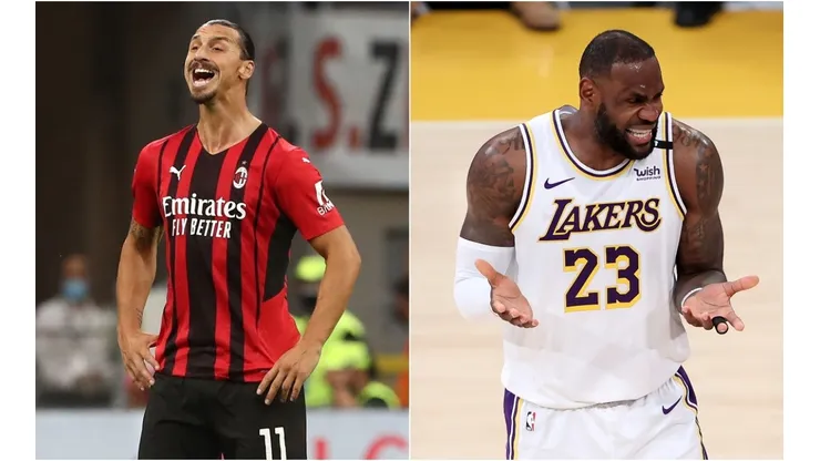 Zlatan Ibrahimović and LeBron James (Getty)