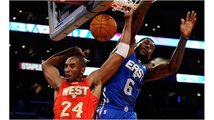 LeBron James & Kobe Bryant. (Getty)