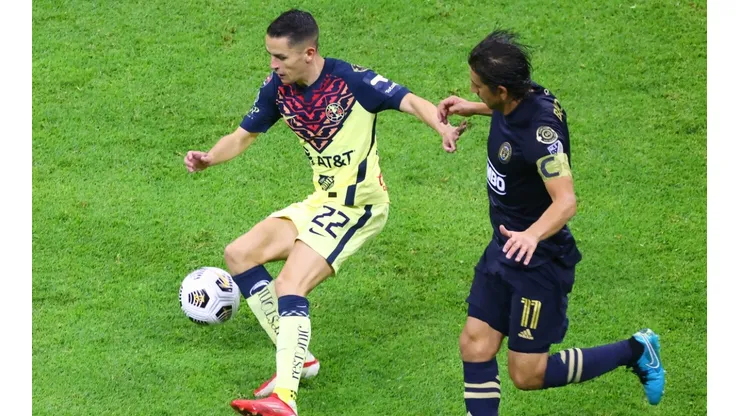Alvaro Fidalgo of America (left) and Alejandro Bedoya of Philadelphia Union (Getty).