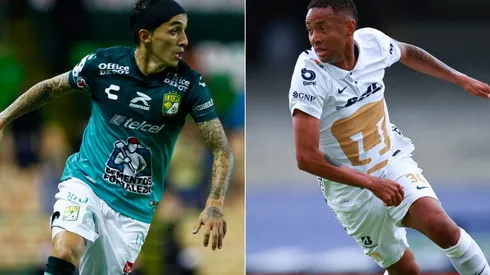 Omar Fernandez of León (left) and Gabriel Torres of Pumas UNAM (Getty).