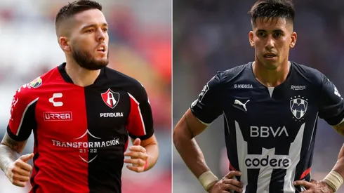 Franco Troyansky of Atlas (left) and Maximiliano Meza of Monterrey. (Getty)