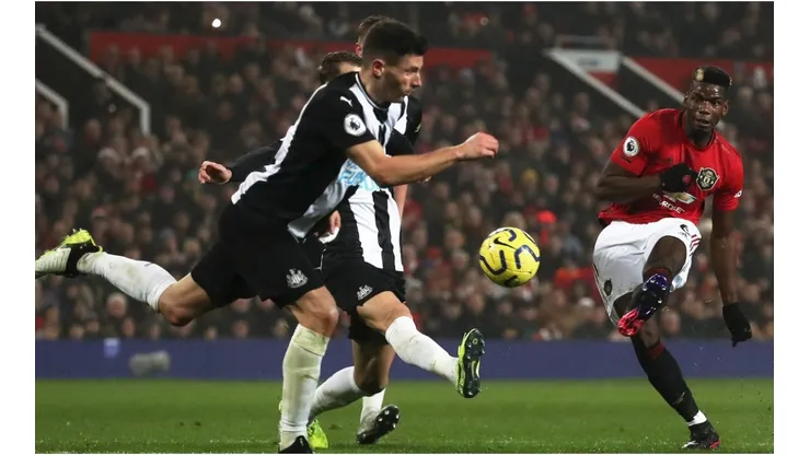 Paul Pogba vs. Newcastle United. (Getty)