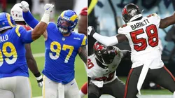 Los Angeles Rams (left) & Tampa Bay Buccaneers. (Getty)