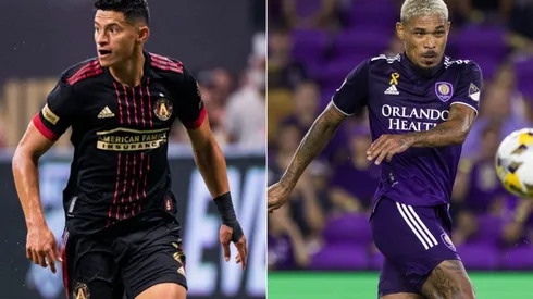 Ronald Hernandez of Atlanta United (left) and Junior Urso of Orlando City (right). (Atlanta United & Orlando City SC @ Facebook)