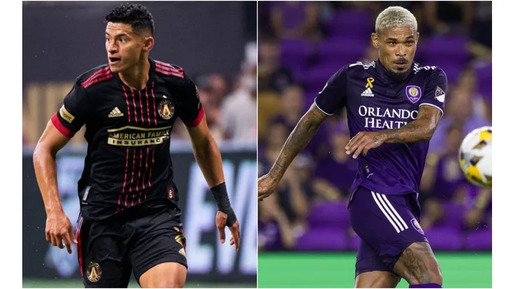 Ronald Hernandez of Atlanta United (left) and Junior Urso of Orlando City (right). (Atlanta United & Orlando City SC @ Facebook)