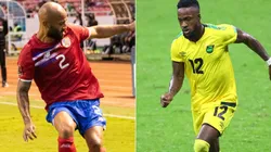 Ricardo Blanco of Costa Rica (left) and Junior Flemmings of Jamaica (Getty).