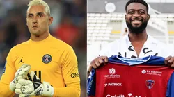 Keiler Navas of Paris Saint-Germain (left) and Jean-Claude Billong of Clermont (right). (Getty & Clermont Foot 63 @ Facebook)
