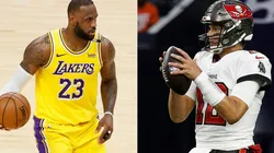 LeBron James (left) & Tom Brady. (Getty)