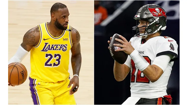 LeBron James (left) & Tom Brady. (Getty)