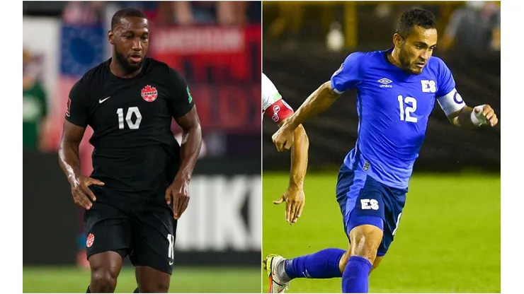 David Junior Hoilett of Canada (left) and Marvin Monterrosa (Getty).
