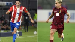 Mathias Villasanti of Paraguay (left) and Soteldo of Venezuela (right) (Getty)