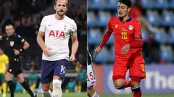 Kane of England (left) and Alex Martinez of Andorra (right) (Getty)